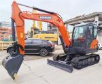 0.21 m3 Bucket Capacity Doosan DX55 Crawler Chain Excavator in Korea with Strong