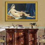 Canvas People Oil Painting , Nude Woman Oil Painting Reproduction On Linen