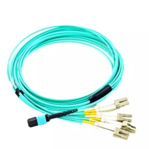 China 8 Core 12 Core MPO MM OM3 OM4 Female to LC 12 Core MTP Fiber Optic Patch Cord factory
