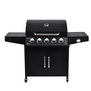 China 5 Burner Smokeless Propane Gas Outdoor Camping Bbq Cooking Oven Grill with Rotisserie factory