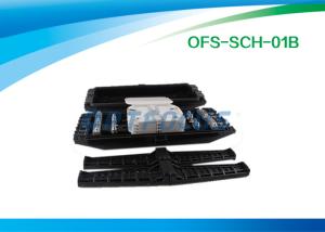 China Plastic Fiber Optic Enclosures 8 port Horizontal type 4 outlet 4 inlet 12 fibers factory