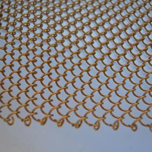 China Stainless Steel Chain Link Decorative Wire Mesh Curtain For Architectural factory