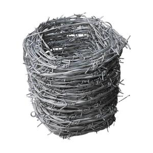 China ISO Hot Dip Galvanized Steel Barbed Wire Fence For Outdoor Security factory