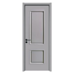 China Eco-Friendly and Durable Painting WPC Door Made with Wood Powder and Biodegradable Polymers factory