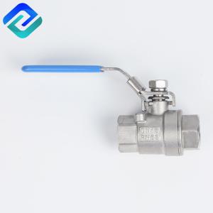 China PN16 Stainless Steel 2 Threaded Ball Valve 1000PSI Food Grade factory
