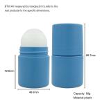 50ml Plastic Roll On Bottle Fantastic Deep Blue For Body Care