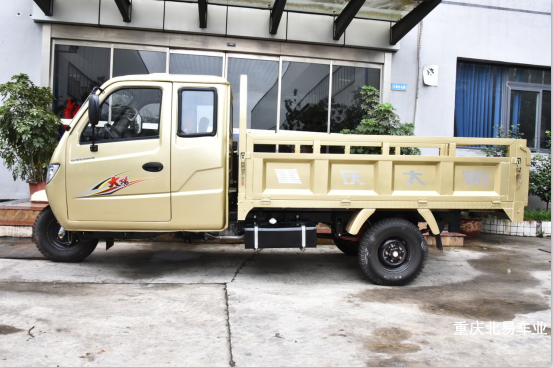 800CC Heavy Type Tuk Tuk Cargo Carrier Tricycle with Closed Cabin and 10L Capacity