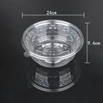 Eco Friendly Large PET Food Bowl Disposable Fruit Salad Containers