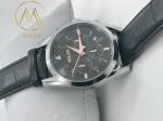 ML 666 Custom Logo Gift Watches Round Dial Black Leather Quartz Wristwatch