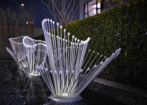 China Modern Outdoor Abstract Metal Sculptures Stainless Steel Handmade Customized factory