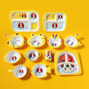 China Melamine Childrens Dinner Set With Plates Bowls And Cups Eco Friendly Food Grade factory