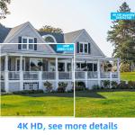 YGHT 8MP 4K 4X Zoom Outdoor Metal IP66 Waterproof Camera H.265+ 40m IR Two-Way