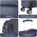 Spinner Goodyear Wheels Soft Travel Luggage Set Built In TSA Lock