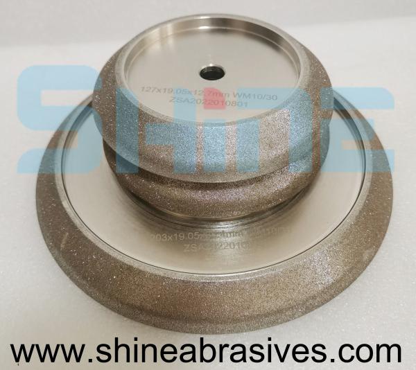 Electroplated Diamond CBN Grinding Wheels Shine Abrasives 200mm For Band Saw