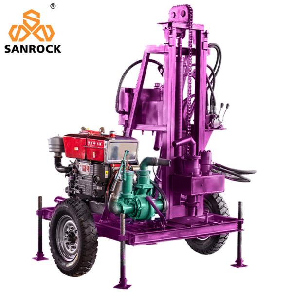 Trailer Mounted Hydraulic Water Drilling Rig Small Water Well Drilling Rig