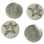 Faux Pearl 20mm Resin Buttons SilKed Print Gold Star Use On Blouses Garment