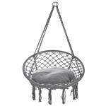 Hand Woven Macrame Cotton Rope Swing Chair Boho Hammock Hanging Chair Camping