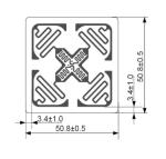 Apparel Wet RFID Inlay Tag 50.8×50.8mm Omni Directional Reading For Logistic