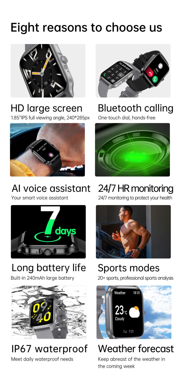 HK23 Fashion BT Call Smart Watch Reloj Inteligente Para Mujer Android Ios IP68 Waterproof Smart Watch For Women Ladies
