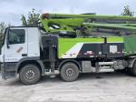 A 63-meter concrete pump truck of Zoomlion Heavy Industry installed with