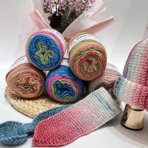China 10% Wool 35% Cotton 55% Acrylic Yarn 1/2.3NM For Sweater Scarf Hat Hand Knitting factory