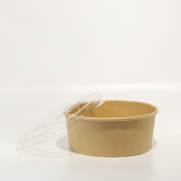 Disposable Food Paper Packaging Box/Kraft Paper Takeaway Box Round Bowl