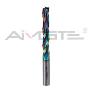 China DLC Coating Tungsten Carbide Tools 0.6μm 0.8μm Roughing And Finishing End Mill factory