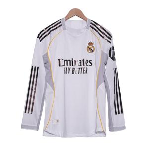 China Real Madrid 2025-2026 Season Player Version Long Sleeved Home Football Player Jerseys Glorious Heritage factory