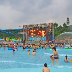 China Attractive Above Ground Artificial Wave Pool System With Blower factory