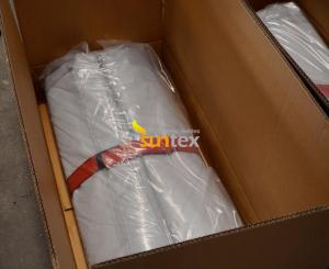 China Extreme Large Fiberglass Fire Resistant Insulation Fireproof Fire Blanket for Vehicles Electric EV Car Motorcycle factory