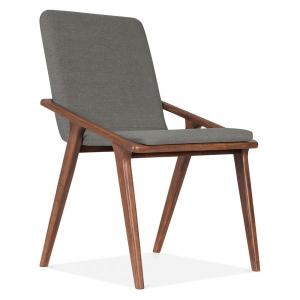 China Walnut wood Hotel Guestroom desk chair with fabric upholstered chairs factory