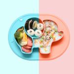 Food Feeding Elephant Silicone Baby Plates Customized Kids Dinning Plate Bpa