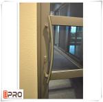 Multi Color Hinged Security Doors , Sound Insulation Aluminium Glass Front Door
