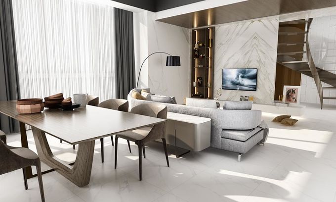 High Quality Carrara Floor Tile Matt Rustic Tile Full Body 600x1200mm (24x48")