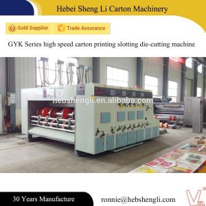 High Speed Printing Slotting Die Cutting Machine CE ISO Certificate