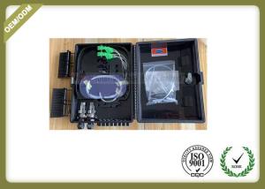 China Black ABS Fiber Optic Termination Box 16 core with 16pcs SC Simplex adapter factory