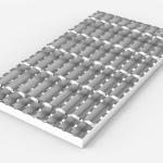 50mm Hot Dip Grating Serrated Galvanized Anti Slip Welding