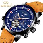 Hollow Bottom Mens Mechanical Watches Hardness Mineral Glass Dial