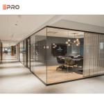 12mm Thickness Tempered Glass Demountable Partition Walls STC 48Db