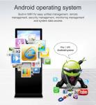 43" Touch Screen Floor Standing Digital Signage With Android / Windows OS
