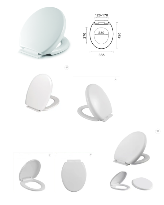 Public Place Toilet Seat Cover Easy To Disassemble Pressure-Resistant Thickened Round