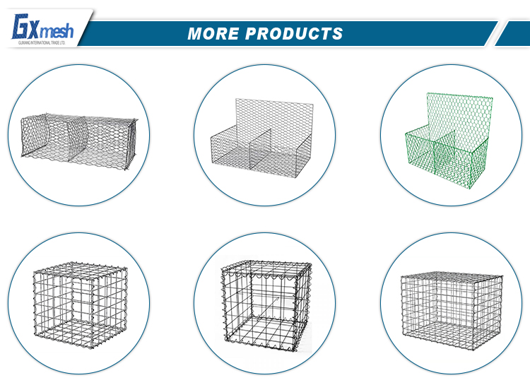 Professional Factory Directly Supply Galvanized Gabion Box Hexagonal Gabion Iron Wire Mesh Woven Gabion Net