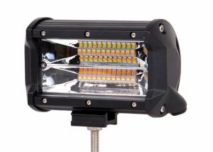 China Flood / SPOT Beam Automotive LED Light Bar 72W 6063 Stainless Steel Black Bracket factory