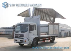China 12 T Refrigerator Van Truck Dongfeng Kingrun 4x2 Wing Open Cummine Engine 170 HP factory