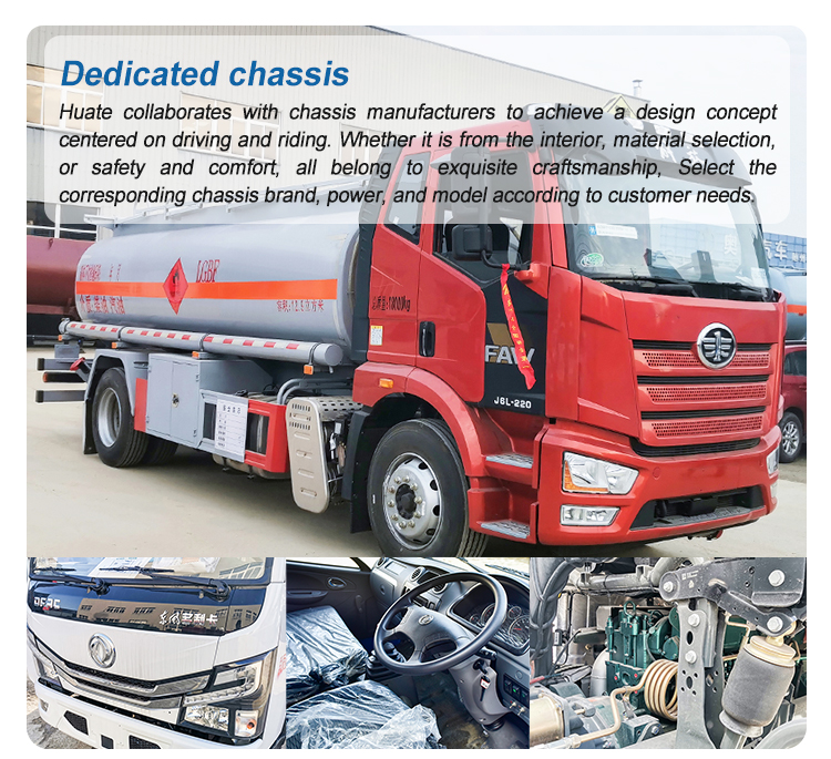4x2 Dongfeng Small Oil Tanker Truck Horsepower 150hp Load Capacity 1 - 10T