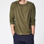Eco Friendly Round Neck Hemp Cotton Clothing Long Sleeve Blank Design