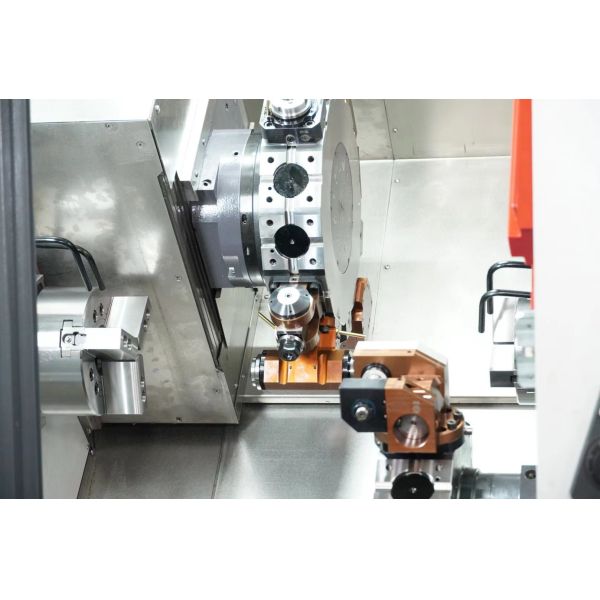 China Powerful Multi Spindle Cnc Vertical Turret Lathe With Back Spindle factory