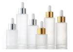 Leakproof Cosmetic Dropper Bottle 20ml Glass Bottle With Pipette Silk Screen