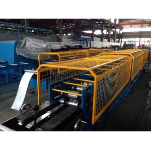 0.3-0.8mm Galvanized Steel Rainwater Half Square Gutter Roll Forming Machine