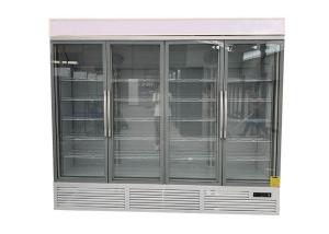 China 1700L Capacity 4 Glass Door Refrigerated Cabinet Self Contained factory